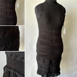 Calvin Klein turtleneck sweater vest dress